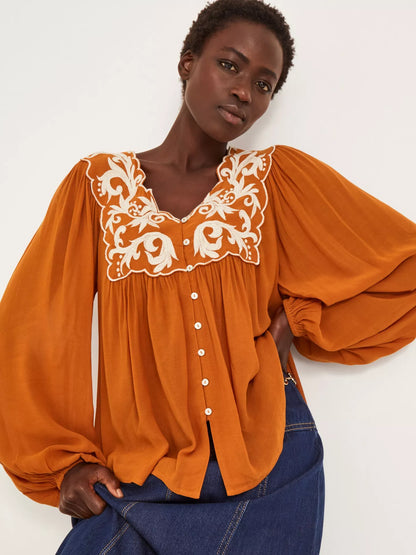 Monsoon Jenna Embroidered Blouse