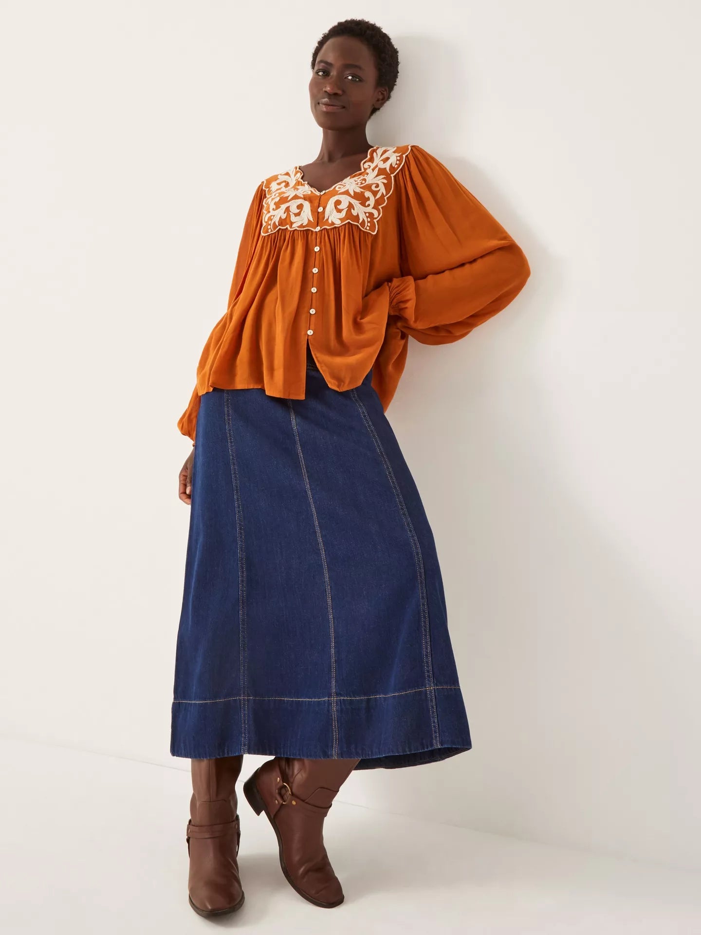 Monsoon Jenna Embroidered Blouse