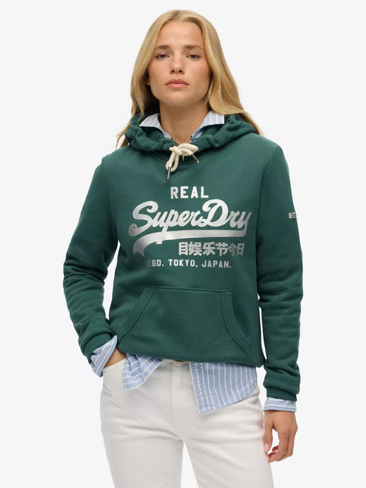 Superdry Vintage Logo Metallic Hoodie