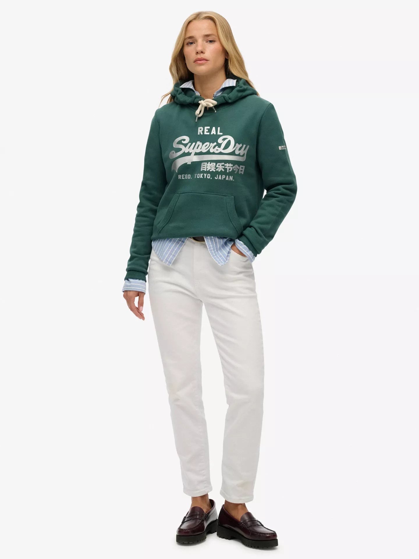 Superdry Vintage Logo Metallic Hoodie