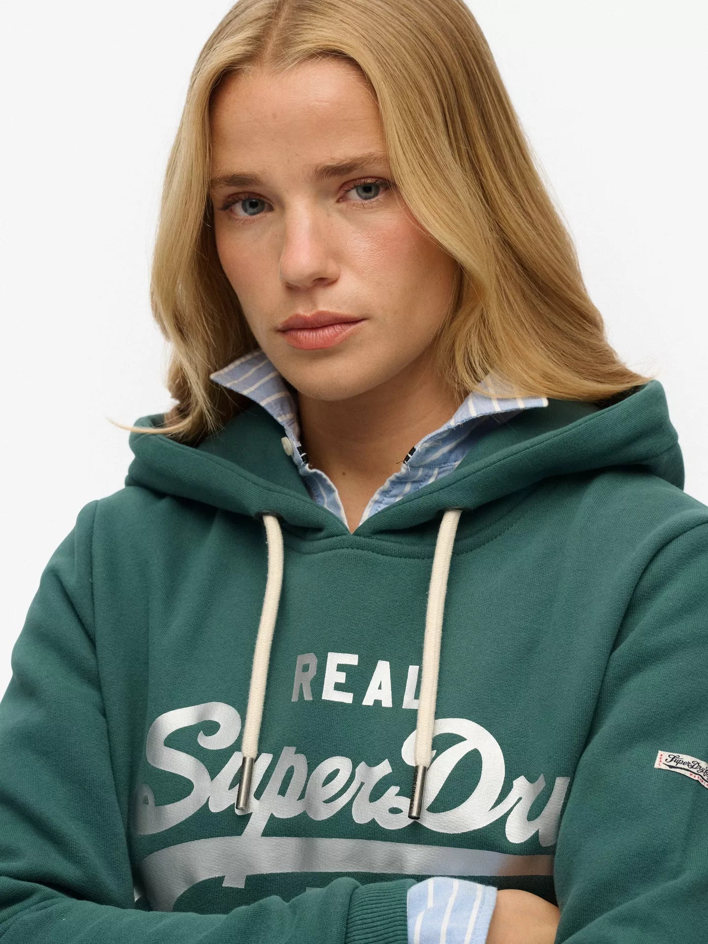 Superdry Vintage Logo Metallic Hoodie