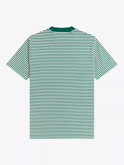 Fred Perry Cotton Fine Stripe Heavyweight T-Shirt