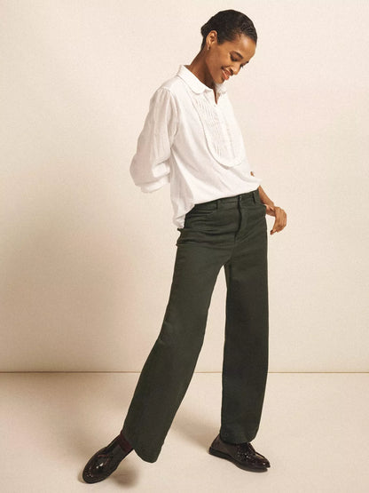 NRBY Jenna Cotton Pleated Shirt