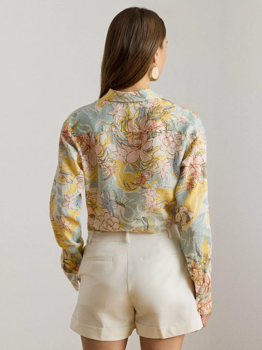 Ralph Lauren Floral Pure Linen Shirt