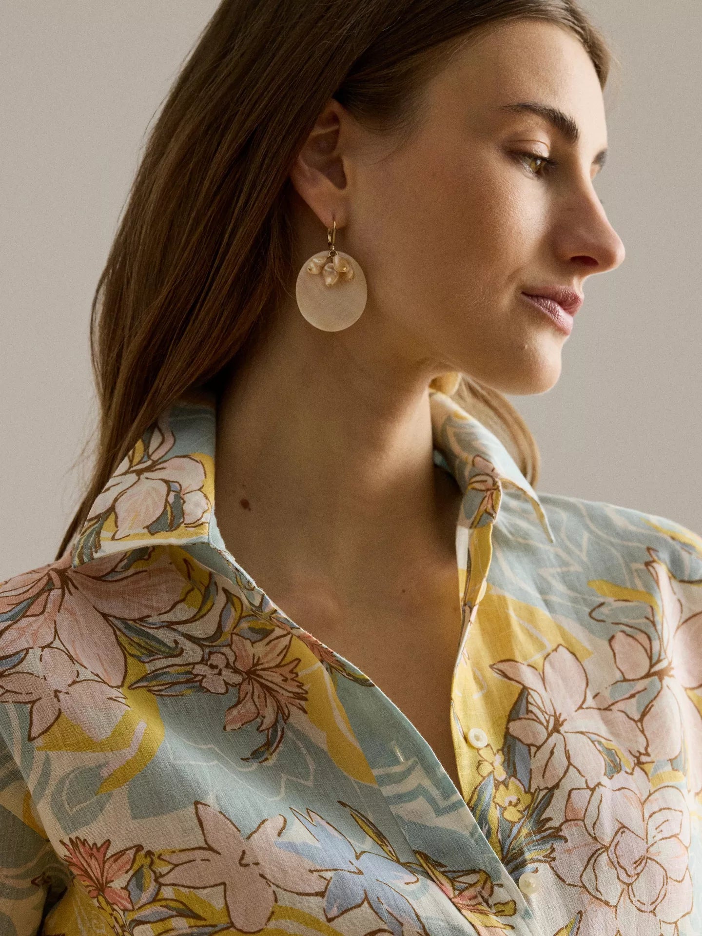 Ralph Lauren Floral Pure Linen Shirt