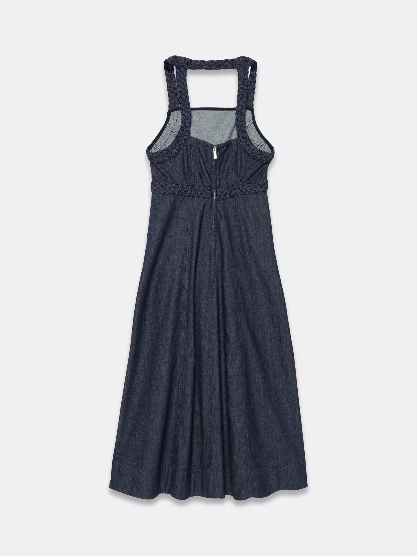 Mint Velvet Denim Halterneck Midi Dress