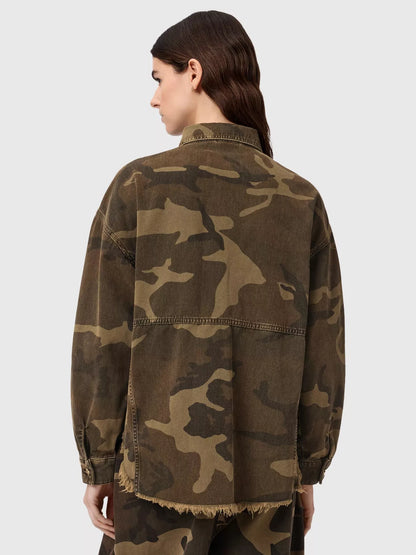AllSaints Hettie Camouflage Shacket