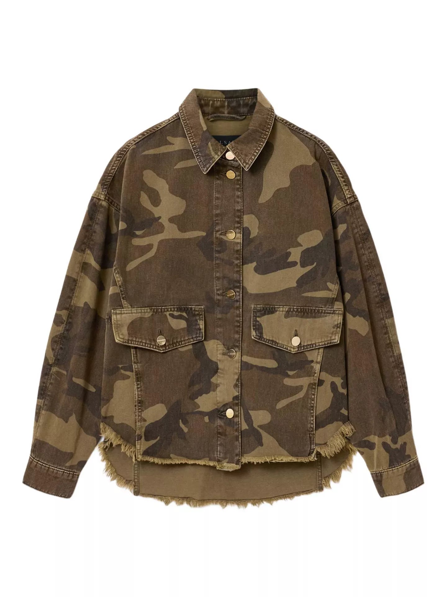 AllSaints Hettie Camouflage Shacket