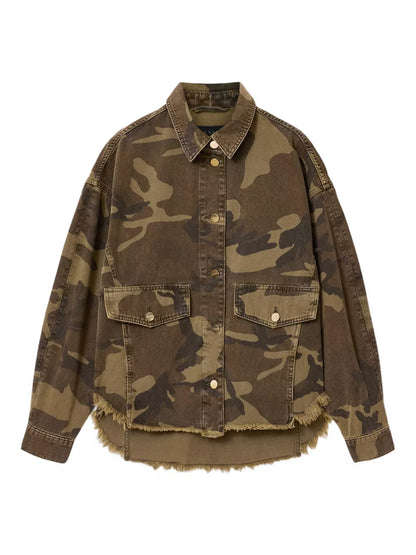 AllSaints Hettie Camouflage Shacket