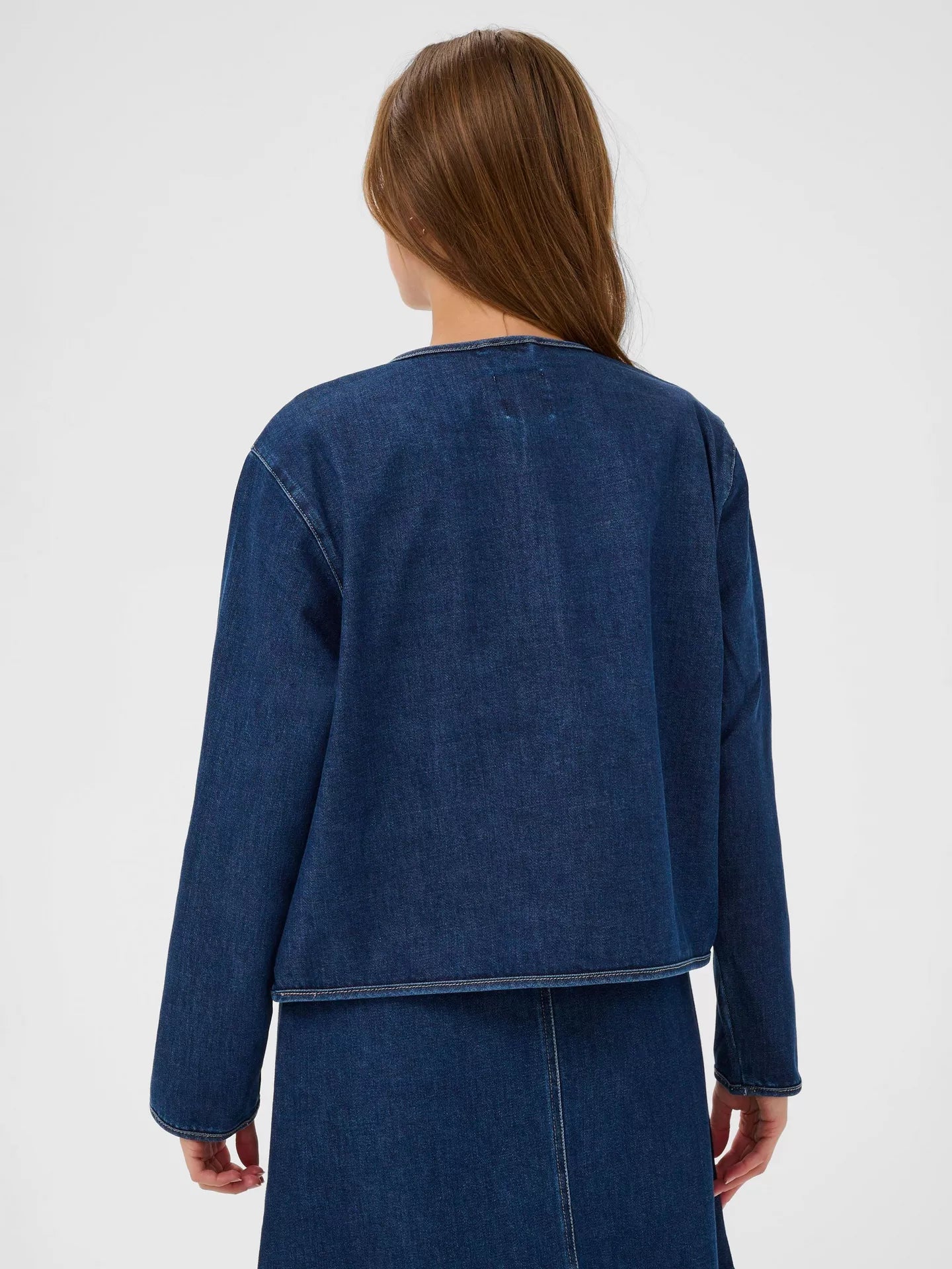 Saint Tropez Oivy Bow Front Denim Jacket
