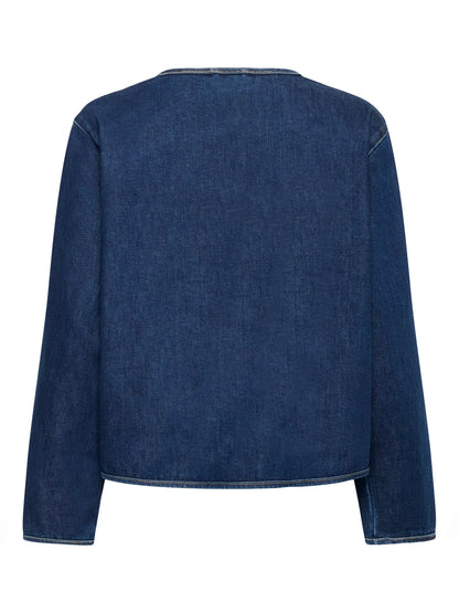 Saint Tropez Oivy Bow Front Denim Jacket