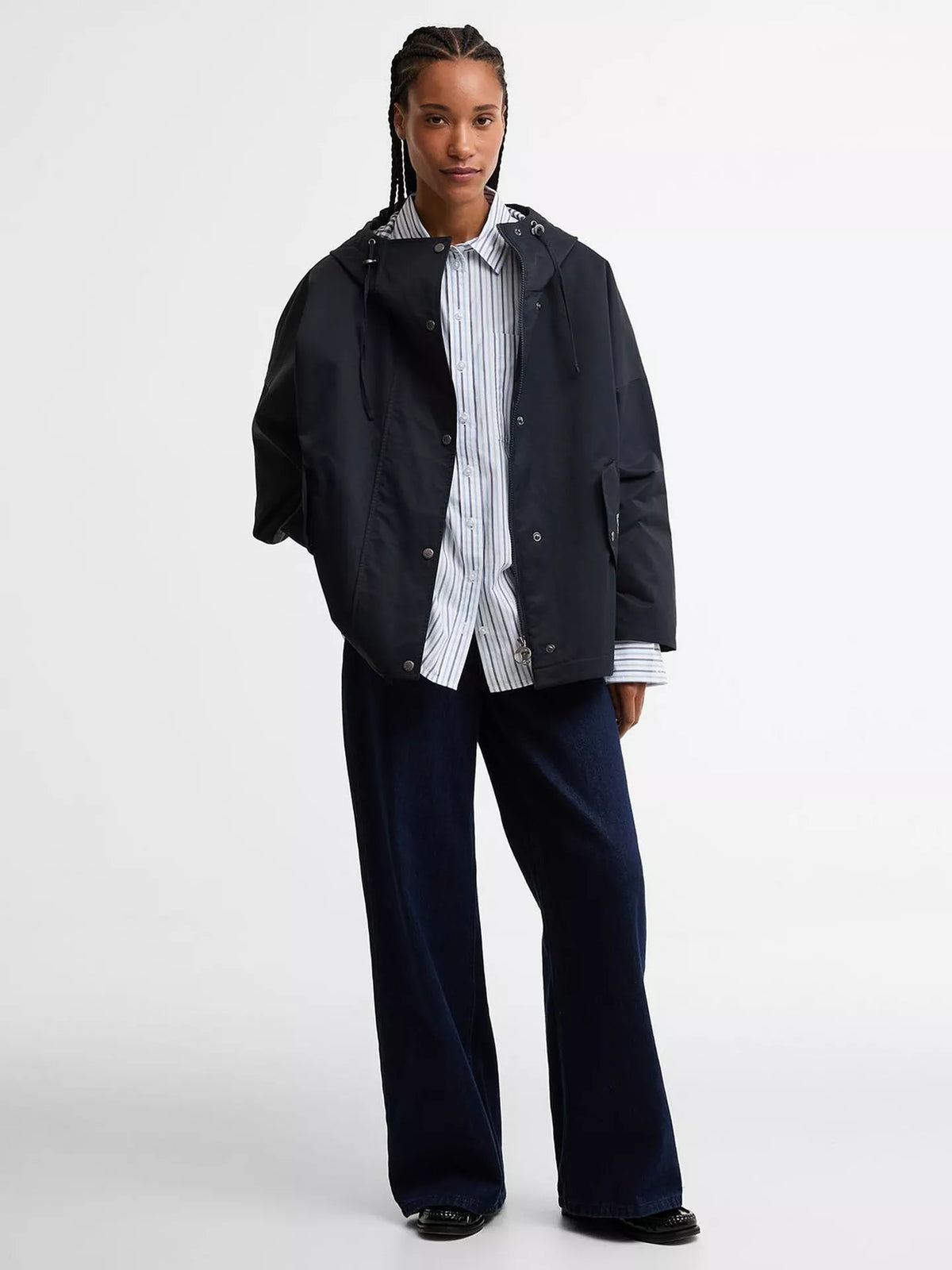Barbour Showerproof Hooded Jacket (Blue)