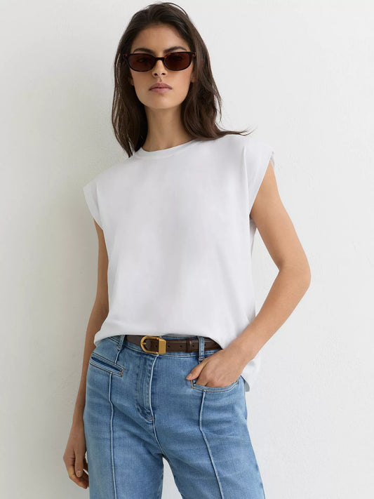 Reiss Millie Cap Sleeve T-Shirt