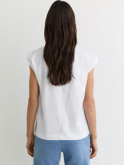 Reiss Millie Cap Sleeve T-Shirt
