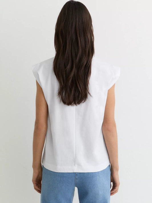 Reiss Millie Cap Sleeve T-Shirt