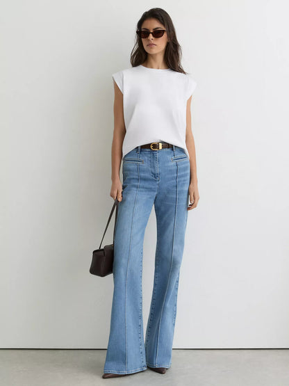 Reiss Millie Cap Sleeve T-Shirt