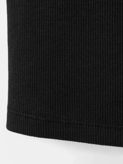 Mango Ribbed Crew Neck Vest