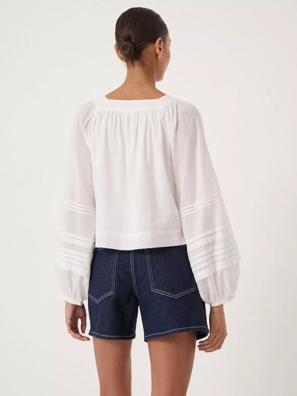 HUSH Raye Textured Sleeve Top