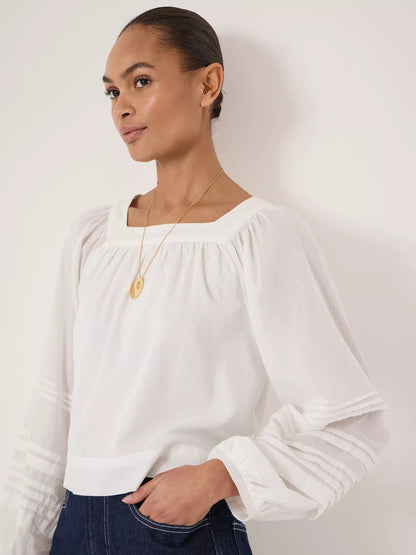 HUSH Raye Textured Sleeve Top