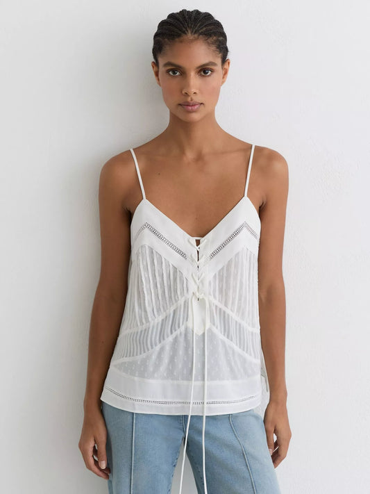 Reiss Semi Sheer Cami Top