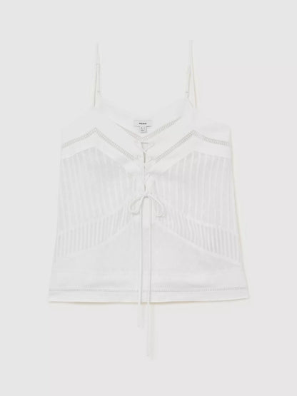 Reiss Semi Sheer Cami Top