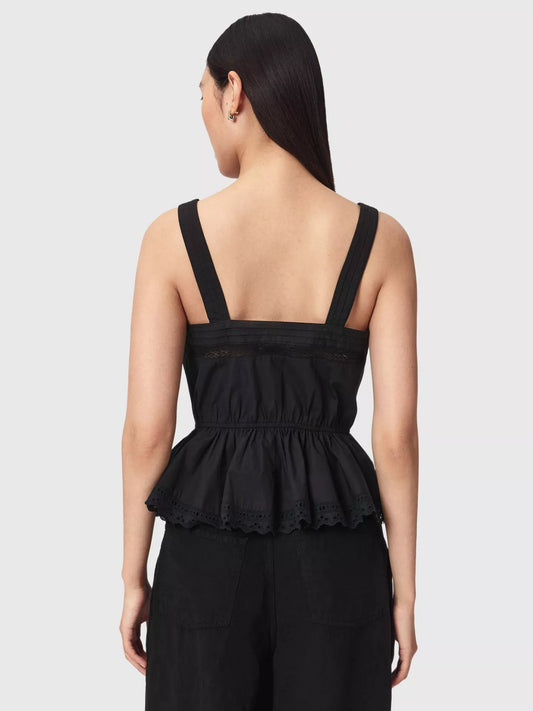AllSaints Gwen Relaxed Fit Long Sleeve Peplum Blouse