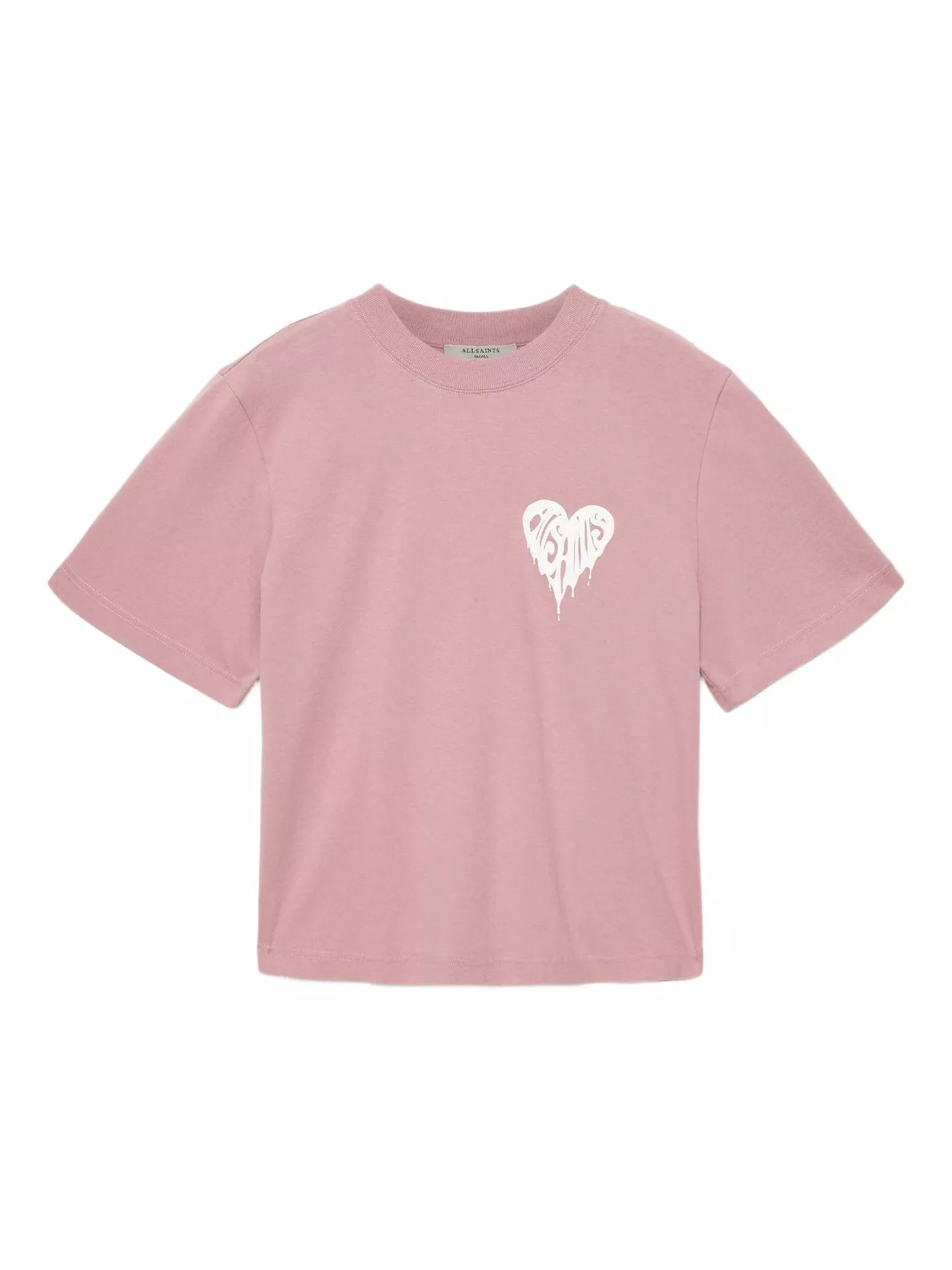 AllSaints Trip Lisa Cotton Graphic T-Shirt Pink