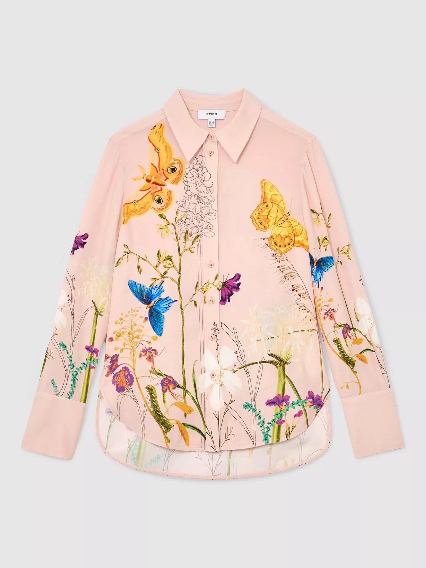 Reiss Veida NYBG Floral Butterfly Print Shirt