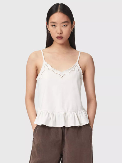AllSaints Georgia Broderie Anglaise Cropped Cami Top