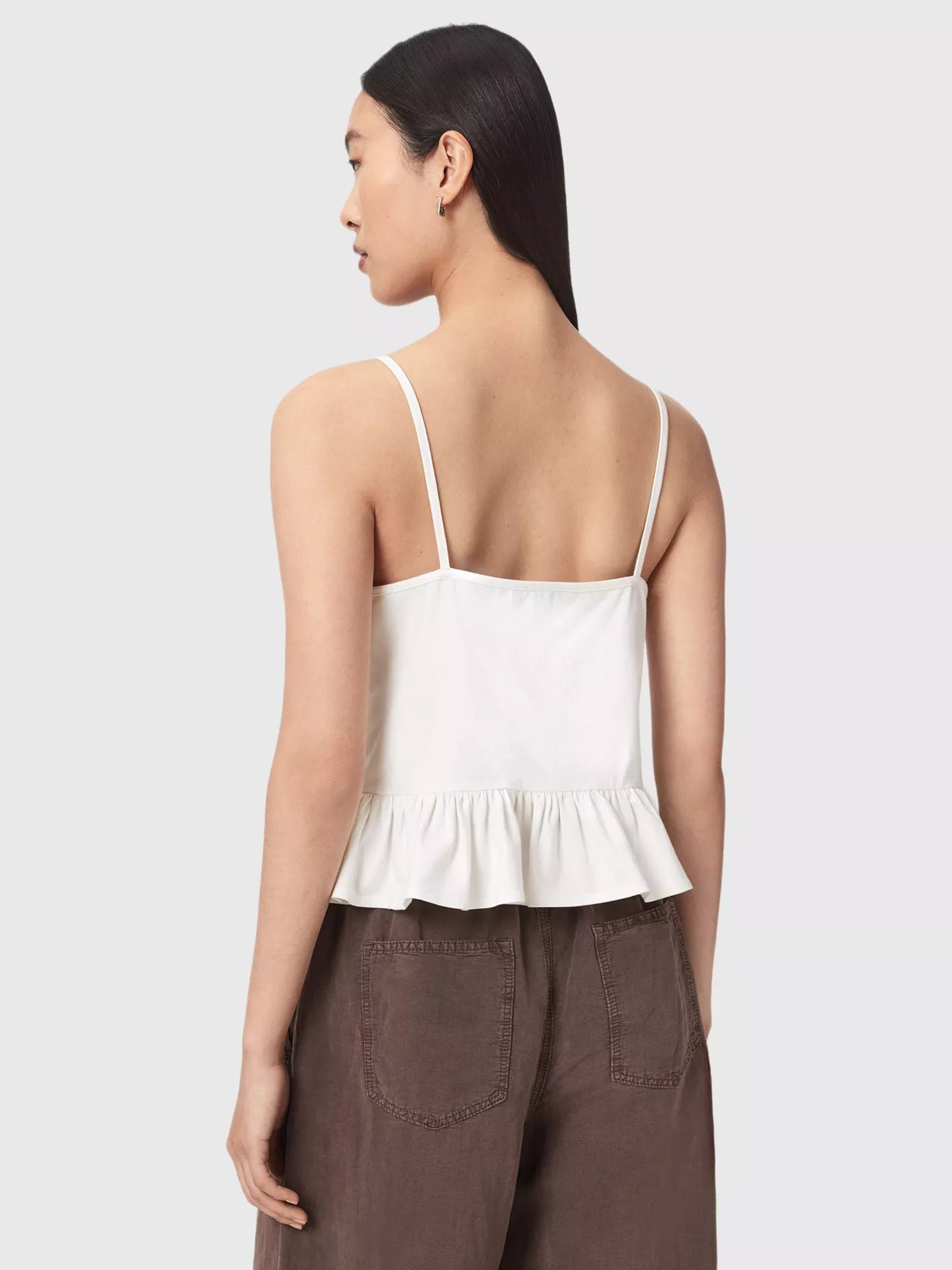 AllSaints Georgia Broderie Anglaise Cropped Cami Top