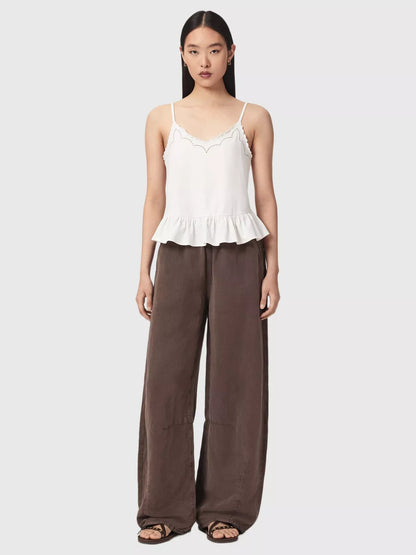 AllSaints Georgia Broderie Anglaise Cropped Cami Top