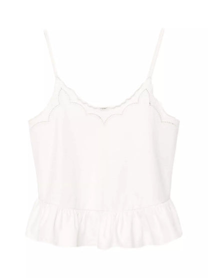 AllSaints Georgia Broderie Anglaise Cropped Cami Top