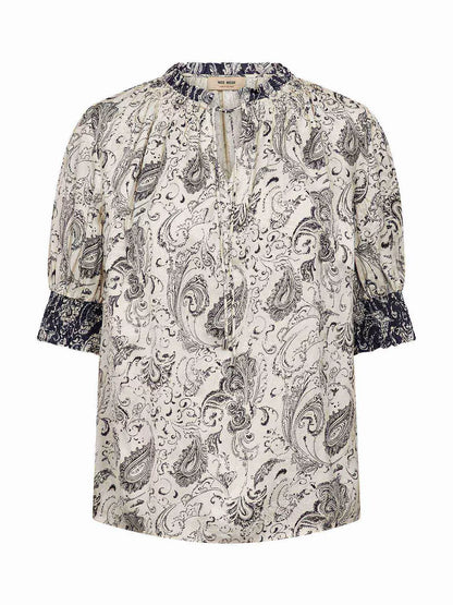 MOS MOSH Mmhamali Tie Neck Blouse