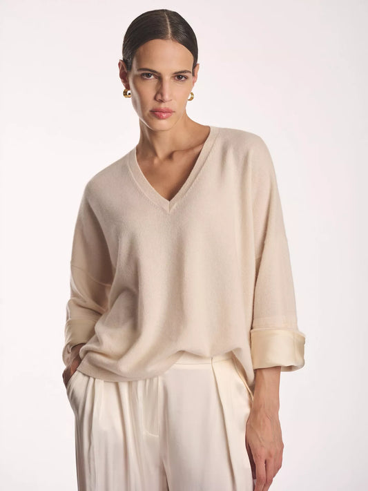 Amanda Wakeley Cashmere, Silk Cuff Sweater