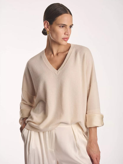 Amanda Wakeley Cashmere, Silk Cuff Sweater