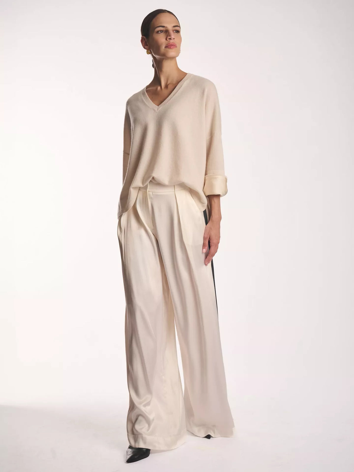 Amanda Wakeley Cashmere, Silk Cuff Sweater