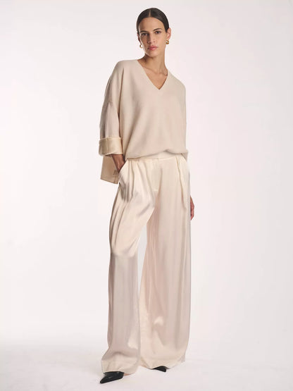 Amanda Wakeley Cashmere, Silk Cuff Sweater