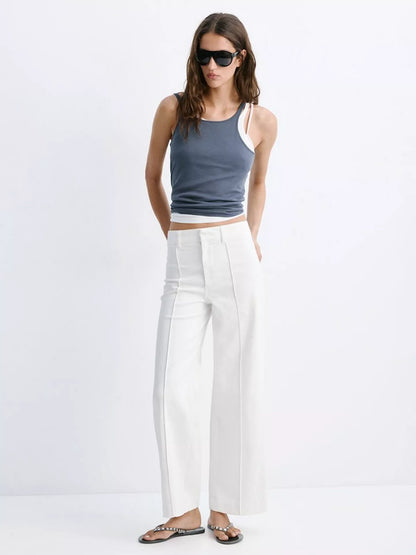 Mango Seam Detail Jeans