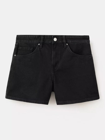 Mango Straight Fit Denim Shorts