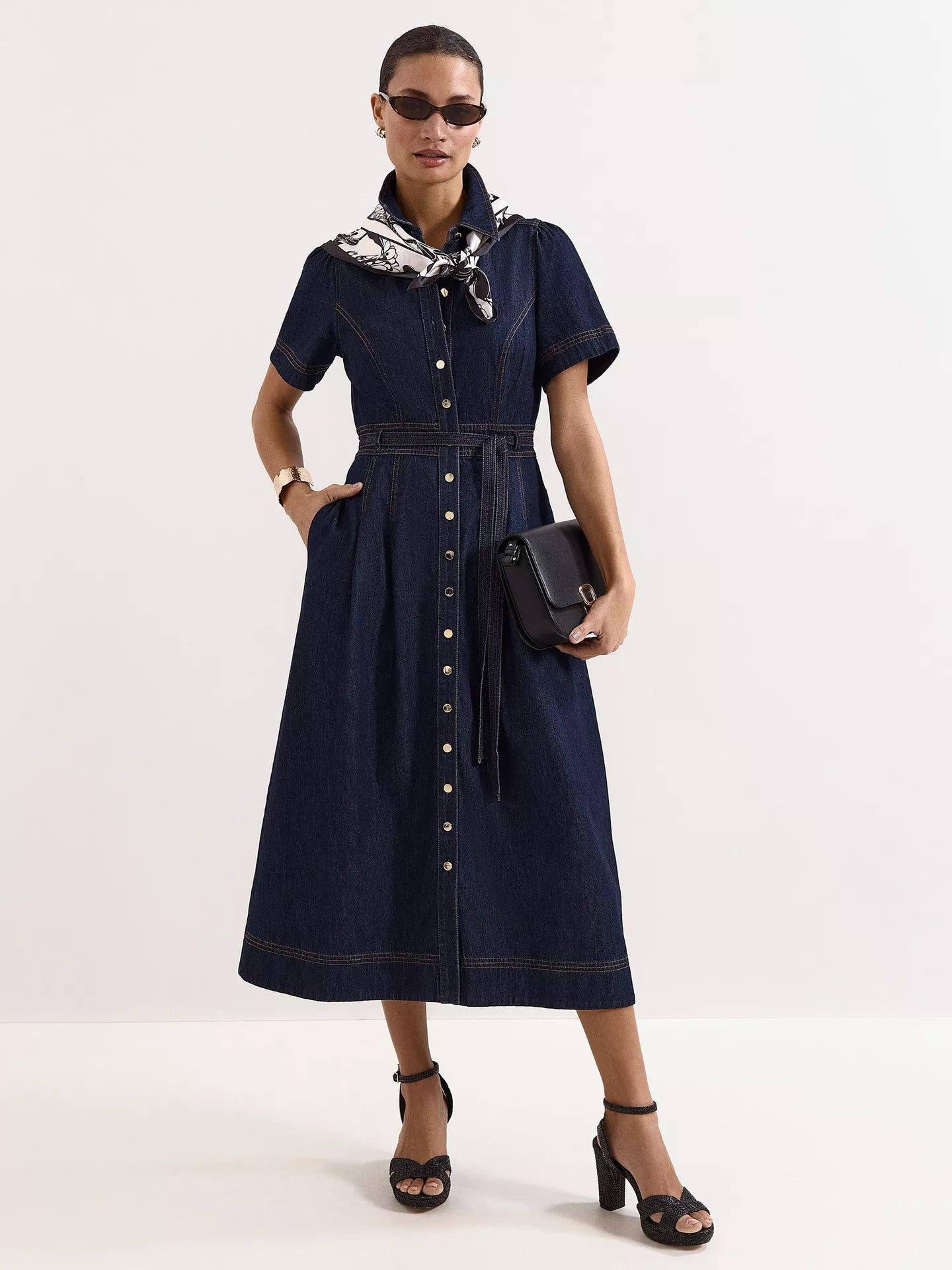 Phase Eight Aven Denim Shirt Dress
