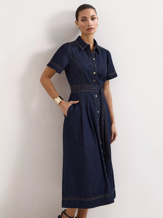 Phase Eight Aven Denim Shirt Dress