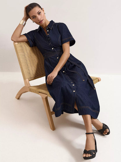 Phase Eight Aven Denim Shirt Dress