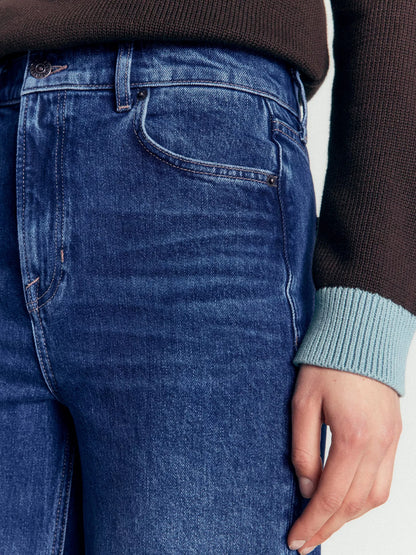 Boden High Rise Wide Leg Jeans