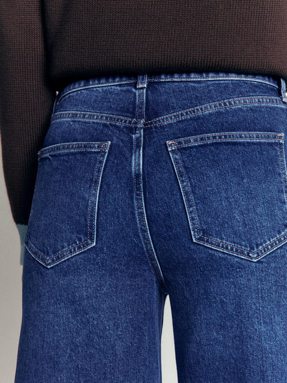 Boden High Rise Wide Leg Jeans