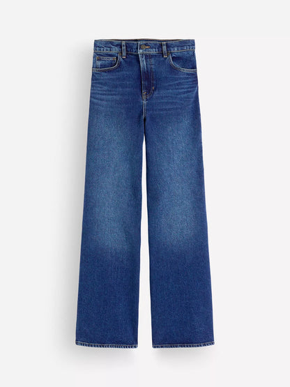 Boden High Rise Wide Leg Jeans