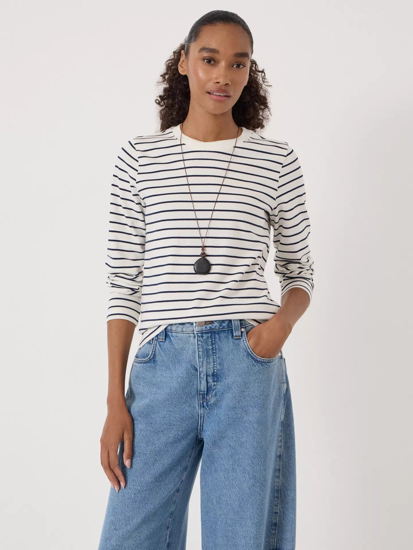 HUSH Mia Striped Long Sleeve Top