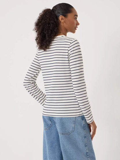 HUSH Mia Striped Long Sleeve Top