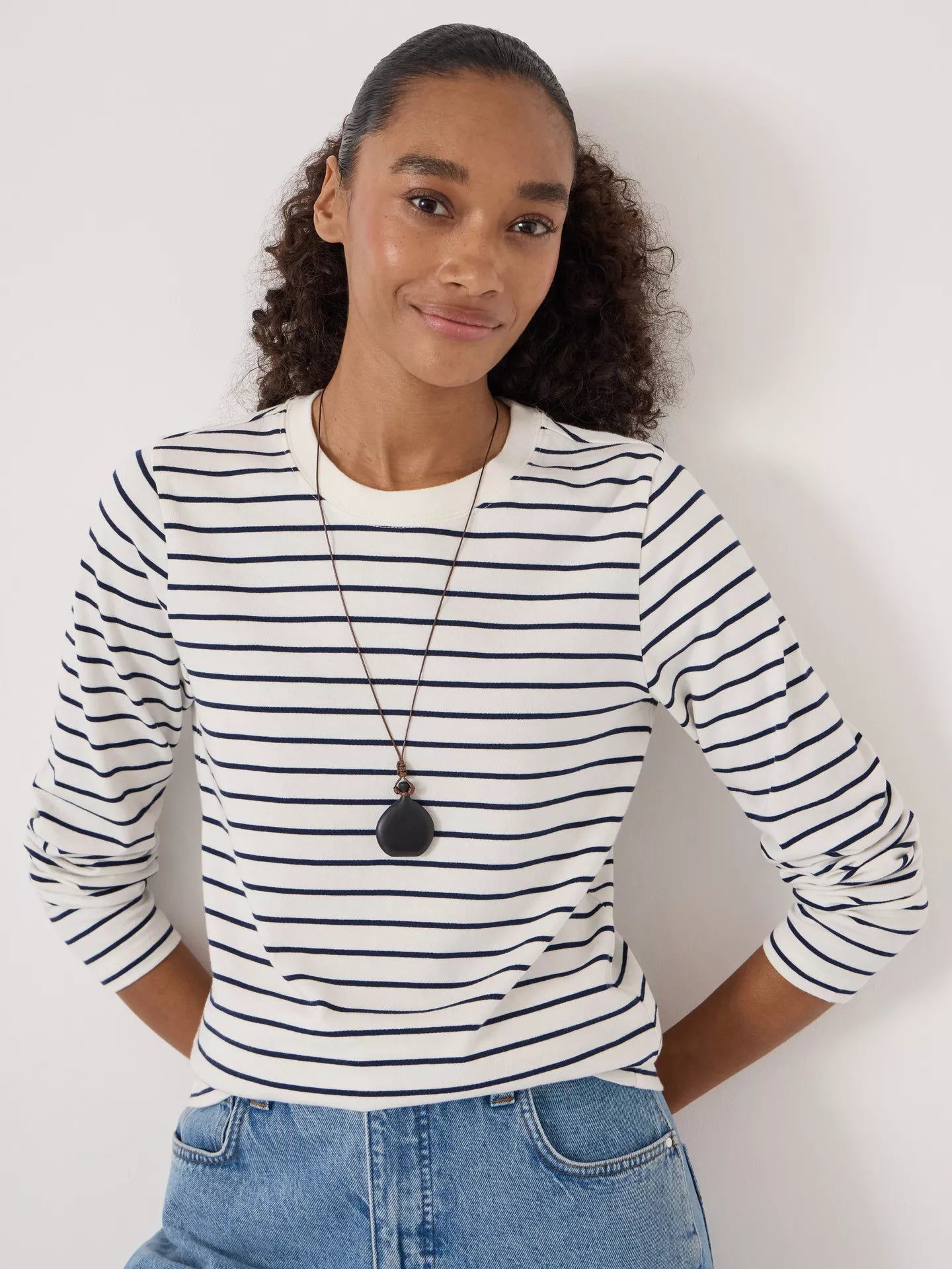 HUSH Mia Striped Long Sleeve Top