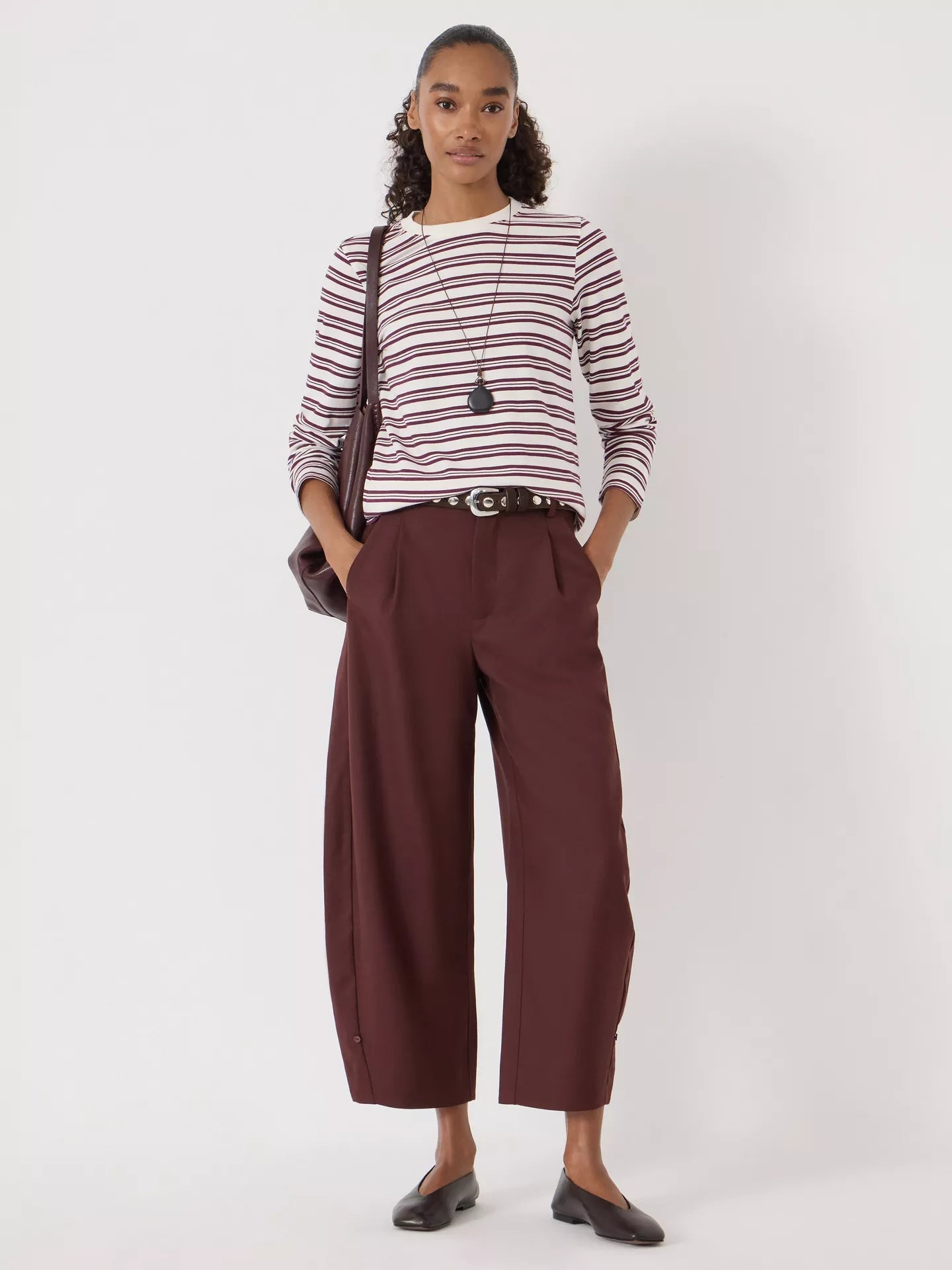 HUSH Mia Striped Long Sleeve Top