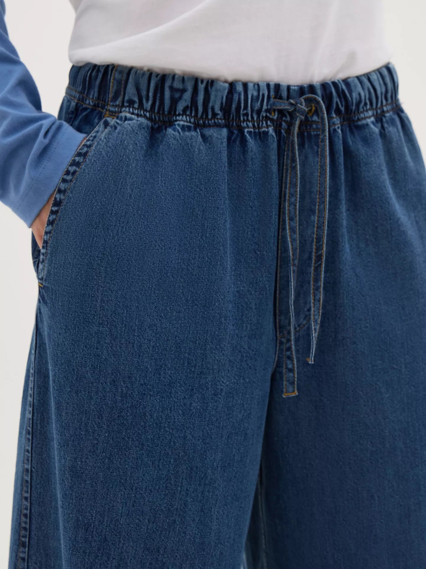 HUSH Jill Chambray Barrel Trousers